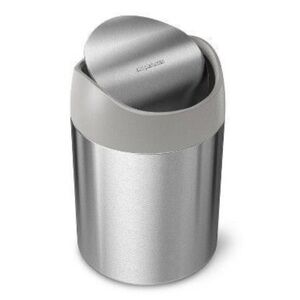 NIB Simplehuman Stainless Steel Mini Trash Can 1.5L